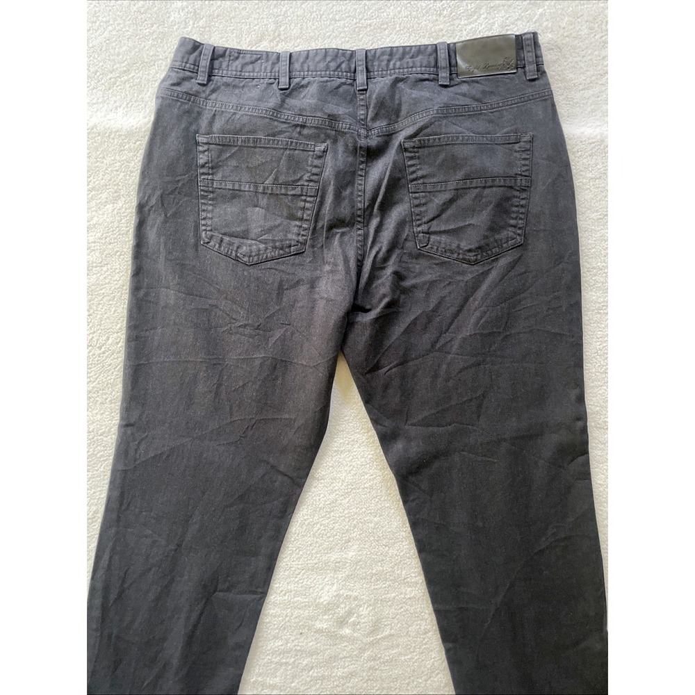 English Laundry Mens 38x32 Pants Charcoal Grey Straight Leg Stretch Cotton Prep - Picture 16 of 16